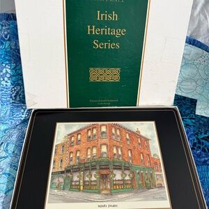 PIMPERNEL Irish Heritage Series lunch size place mats (6) in EUC.